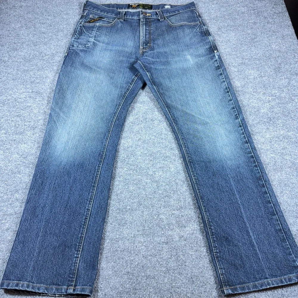 Ariat Rebar M5 Durastretch Straight Leg Jeans Mens 35x31 Blackstone 10016223